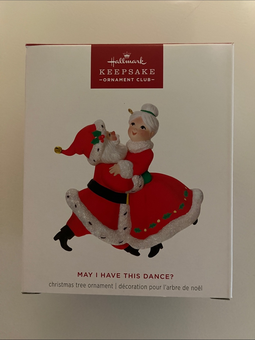 Hallmark Red Santa & Mrs. Claus Dancing Ornament